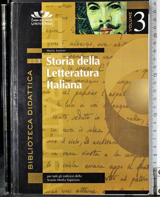 Biblioteca didattica.Storia della letteratura Italiana Vol3 - Biblioteca didattica.Storia della letteratura Italiana Vol3 di: Santini - copertina