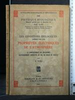Les Conditions Biologiques Creees Par Les Proprietes Electriques