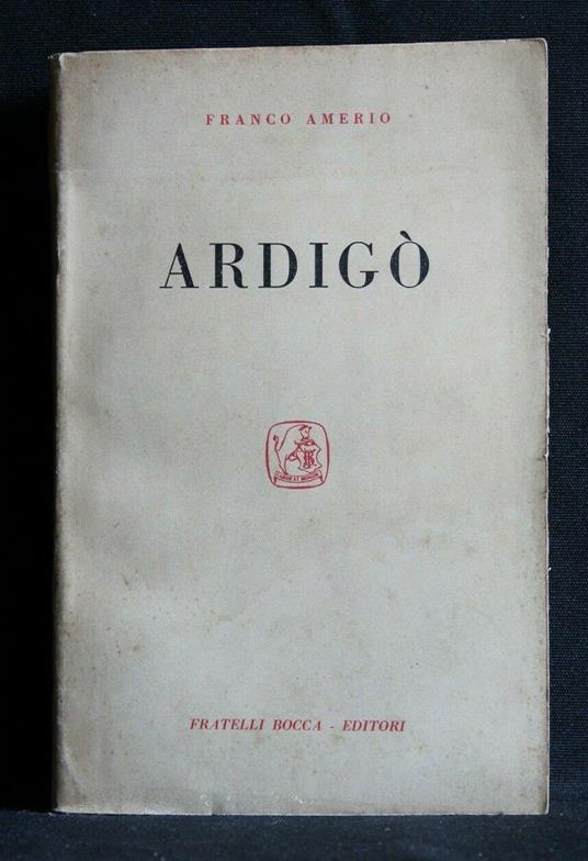 Ardigò - Franco Amerio - copertina