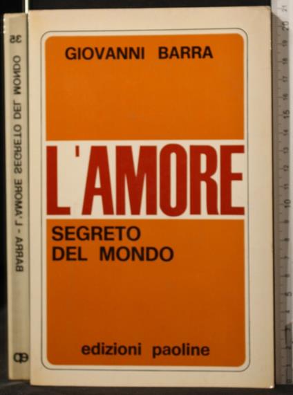 L' Amore Segreto Del - Giovanni Barra - copertina