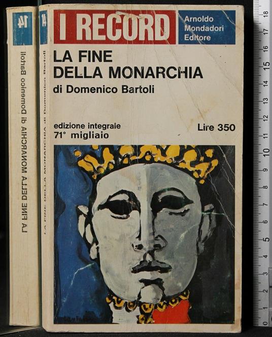 La Fine Della Monarchia - Domenico Bartoli - copertina