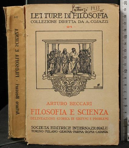 Filosofia e scienza - Arturo Beccari - copertina