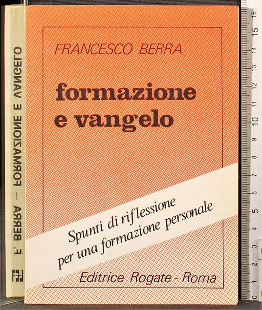 Formazione e vangelo - Francesco Berra - copertina