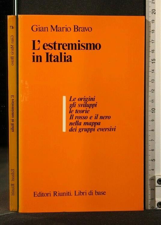 L' Estremismo in Italia - Gian Mario Bravo - copertina