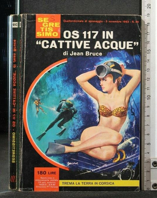 Os 117 in "Cattive Acque" - Jean Bruce - copertina