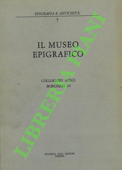 Il museo epigrafico - copertina