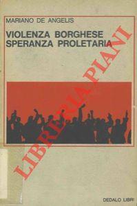 Violenza borghese speranza proletaria - copertina