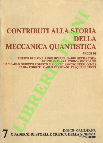 Contributi alla storia della meccanica quantistica - copertina