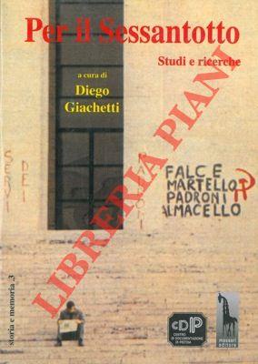 Per il sessantotto. Studi e ricerche - copertina