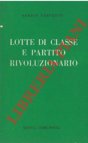 Lotte di classe e Partito rivoluzionario - copertina