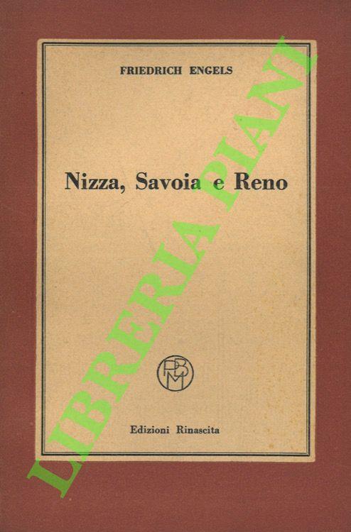 Nizza, Savoia e Reno - Friedrich Engels - copertina