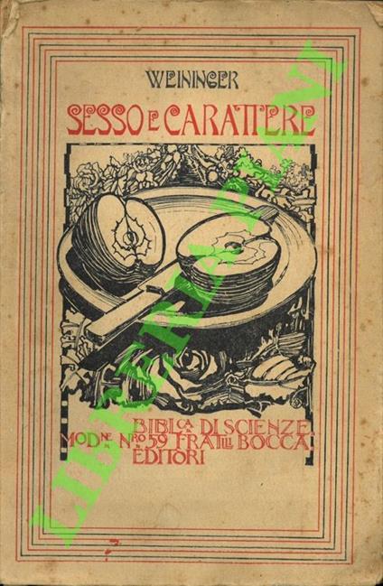 Sesso e carattere - copertina