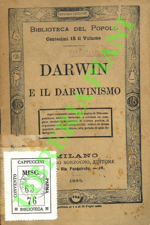 Darwin e il darwinismo - copertina