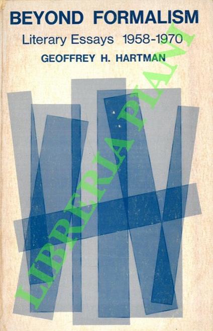 Beyond Formalism. Literary Essays. 1958-1970 - copertina