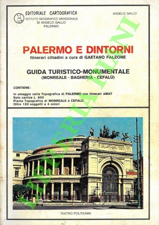 "Palermo e dintorni" . Guida turistico-monumentale - Gaetano Falzone - copertina