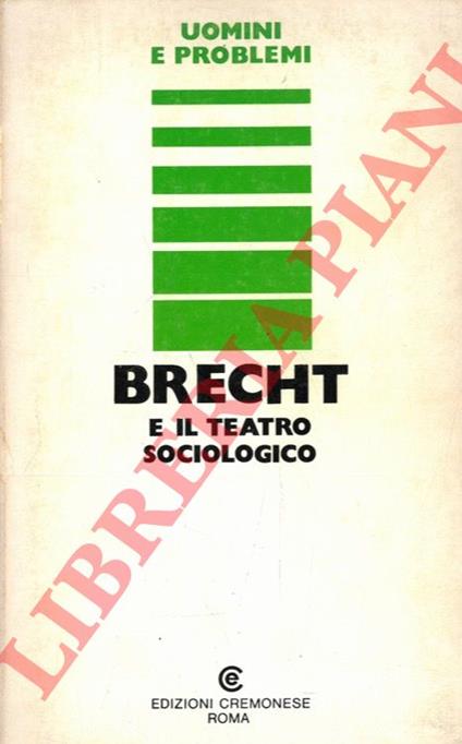 Brecht e il teatro sociologico - copertina