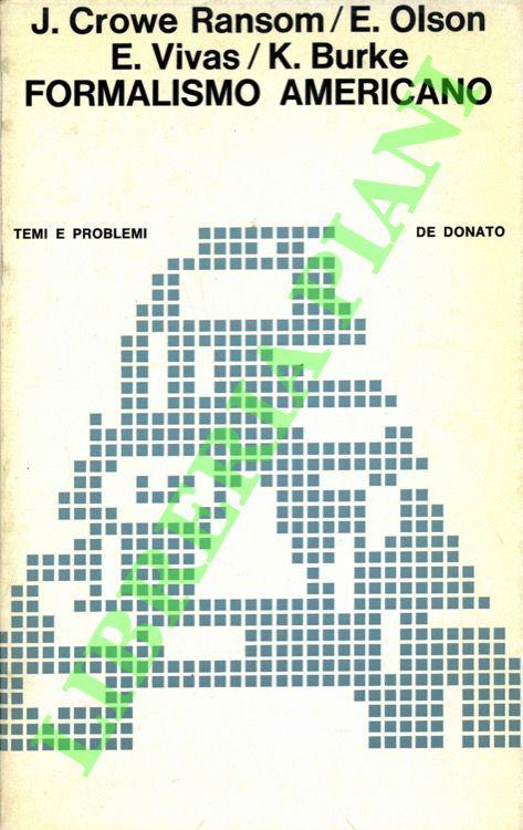 Formalismo americano - copertina