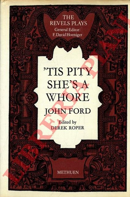 'Tis Pity She's a Whore - John Ford - copertina