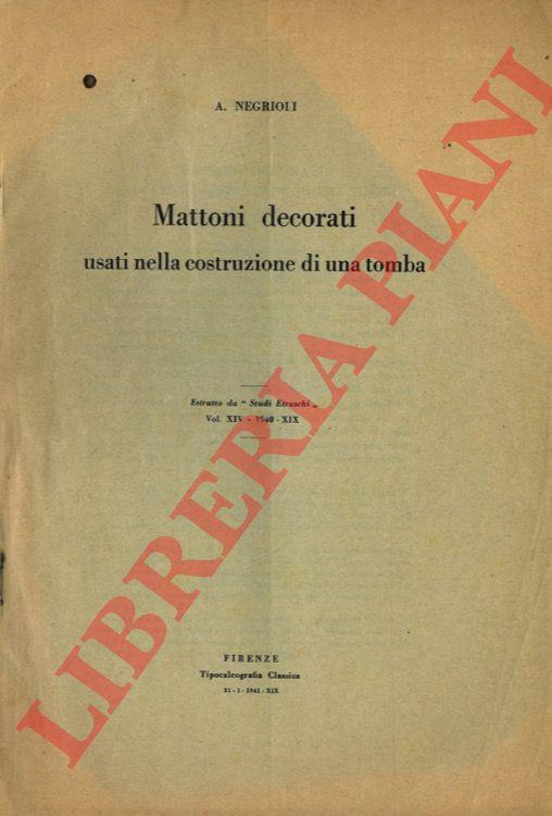 Mattoni decorati usati nella costruzione di una tomba - copertina