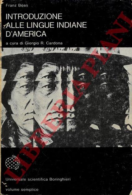 Introduzione alle lingue indiane d'America - Franz Boas - copertina