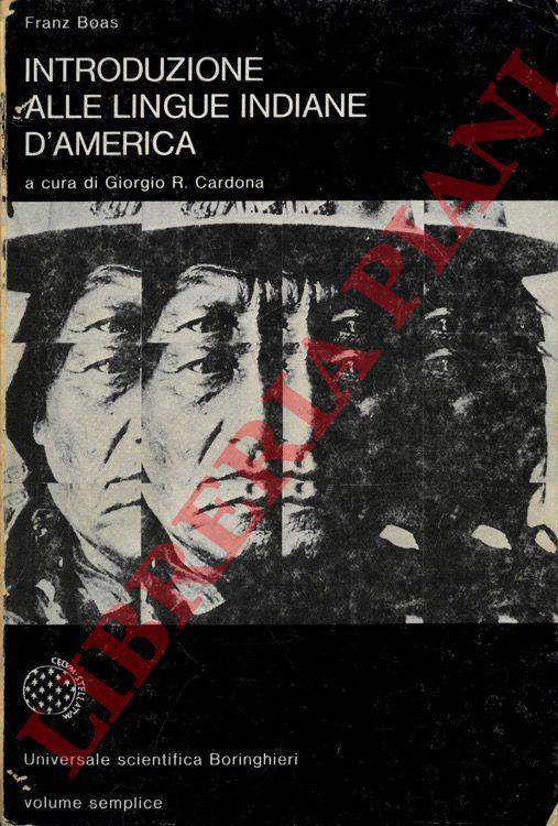 Introduzione alle lingue indiane d'America - Franz Boas - copertina