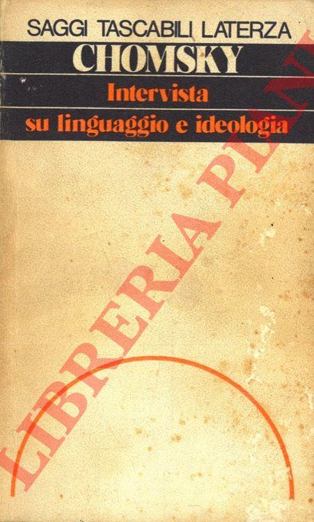 Intervista su linguaggio e ideologia - Noam Chomsky - copertina