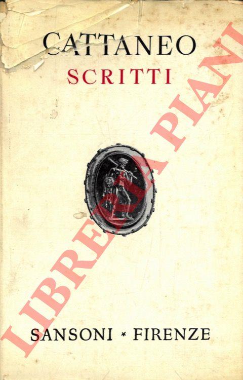 Scritti filosofici, letterari e vari - Carlo Cattaneo - copertina