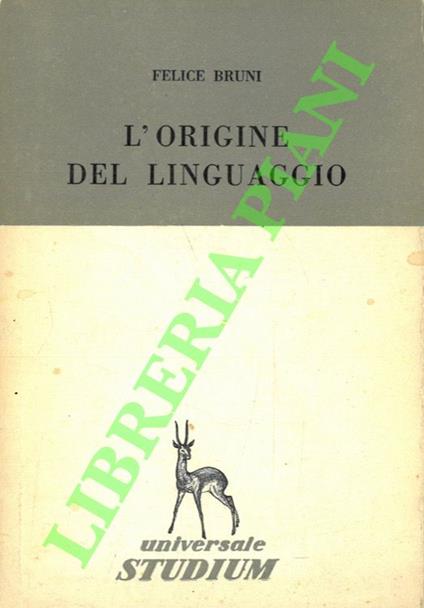 L' origine del linguaggio - copertina