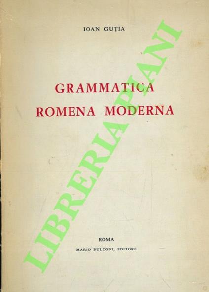 Grammatica romena moderna - copertina