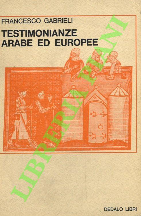 Testimonianze arabe ed europee - copertina
