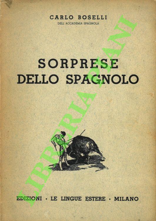 Sorprese dello spagnolo - Carlo Boselli - copertina