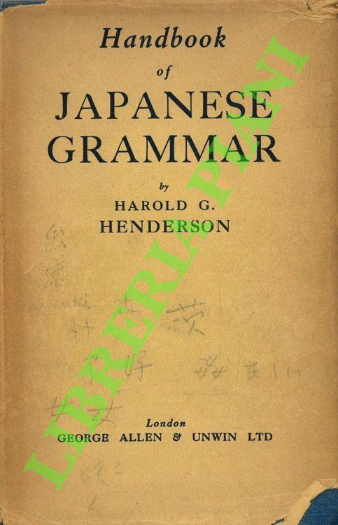 Handbook of Japanese Grammar - copertina