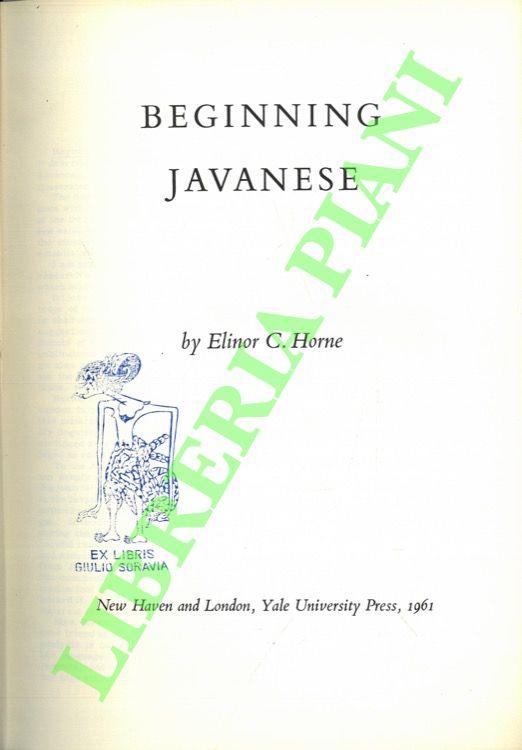 Beginnin javanese - copertina
