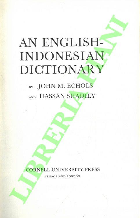 An English-Indonesian dictionary - copertina