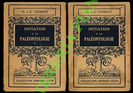 Initiation a la paléontologie - copertina