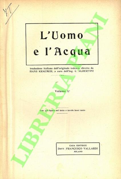 L' uomo e l'acqua - copertina
