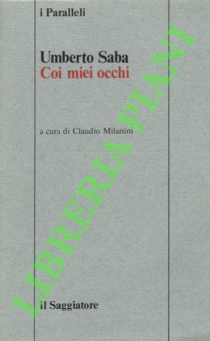Coi miei occhi - Umberto Saba - copertina