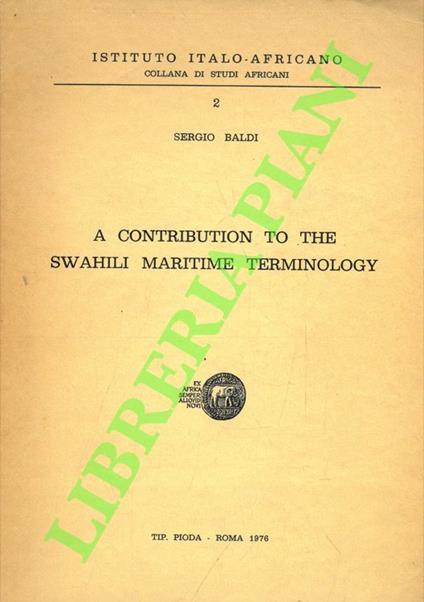 A Contribution to the Swahili Maritime Terminology - copertina