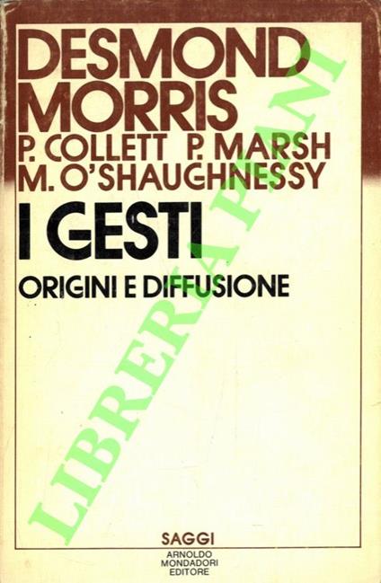 I gesti. Origine e diffusione - Desmond Morris - copertina