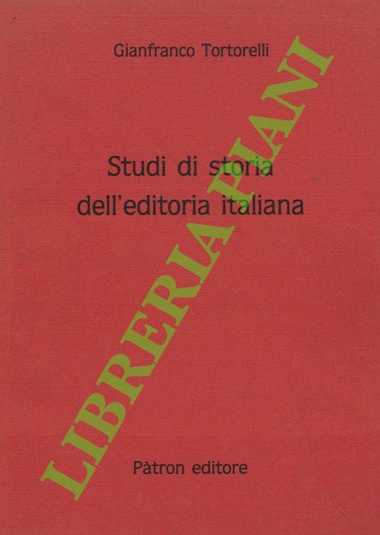 Studi di storia dell'editoria italiana - copertina