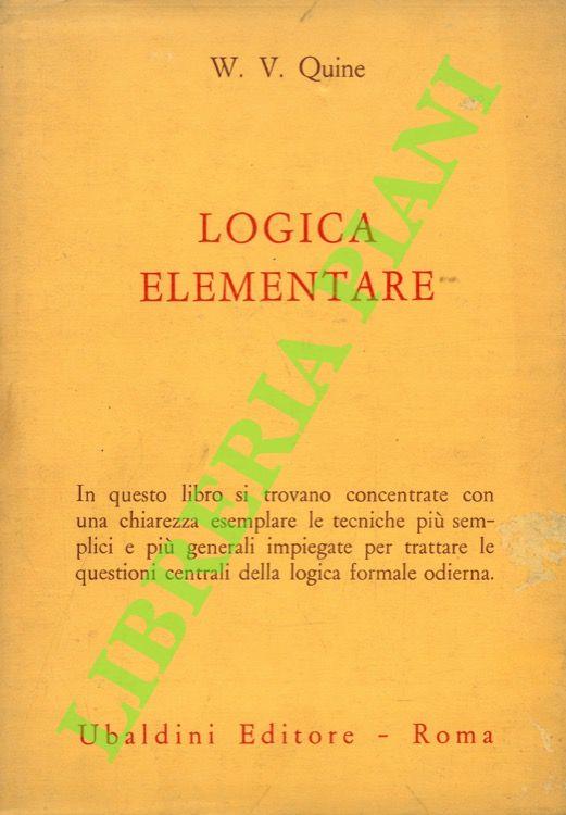 Logica elementare - copertina