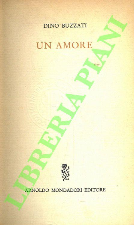 Un amore - Dino Buzzati - copertina