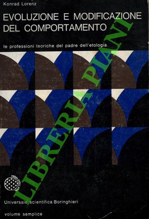 Evoluzione e modificazione del comportamento - Lorenz Konrad - copertina