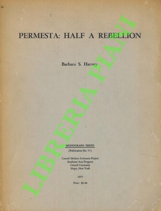 Permesta: Half a Rebellion - copertina