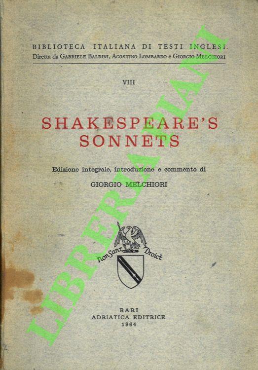 Sonnets - William Shakespeare - copertina