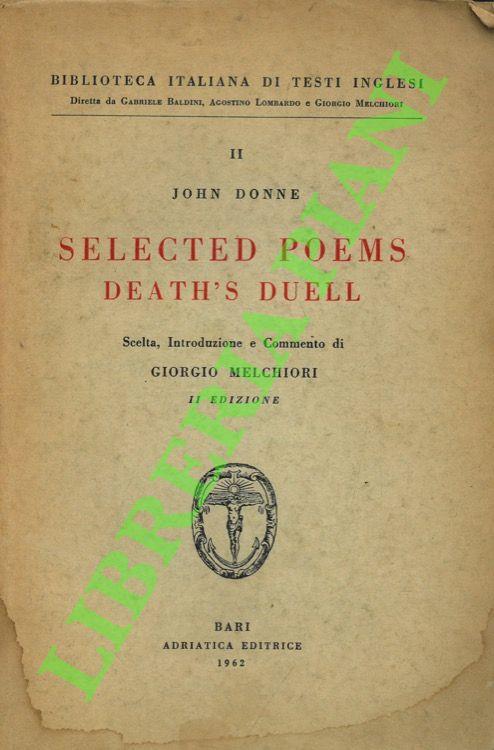 Selected Poems. Death's Duell - copertina