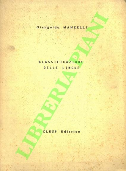 Classificazione delle lingue - copertina