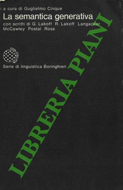 La semantica generativa - copertina