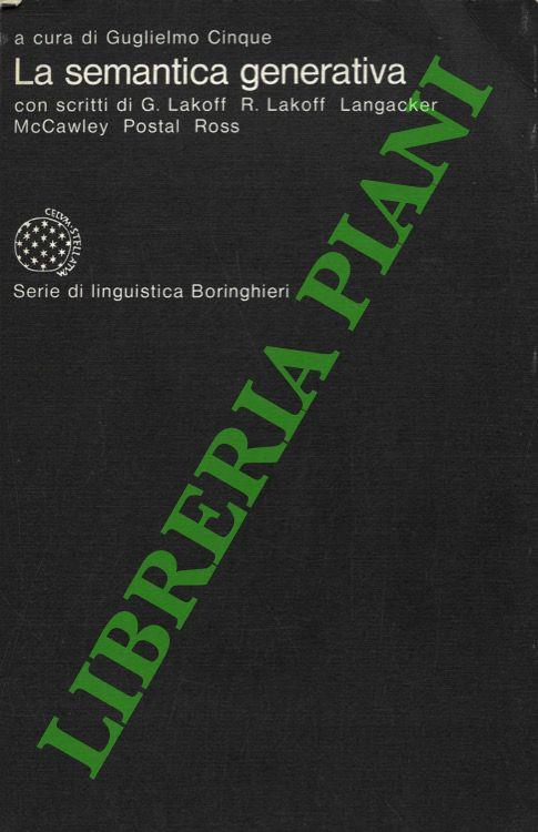 La semantica generativa - copertina