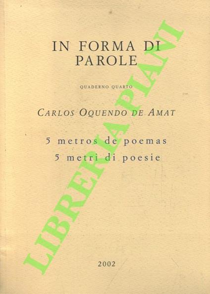 5 metros de poemas - 5 metri di poesie - copertina